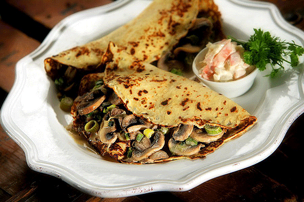 Ricette: piadina ai funghi