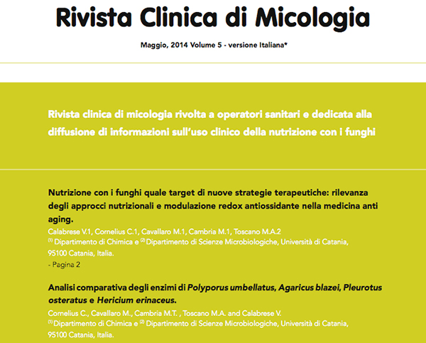 Micoterapia: rivista clinica di micologia