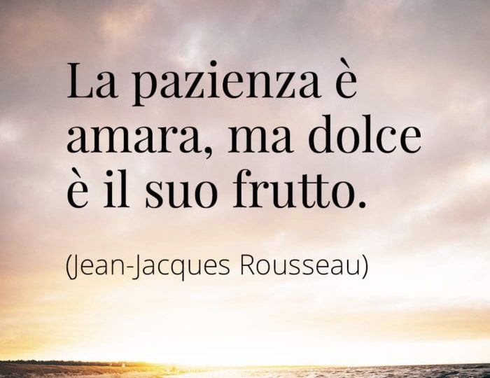 Ancora un po’ di pazienza…